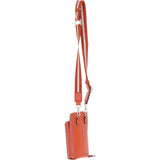 Ashwood Leather Luxury Crossbody Phone Bag Design-X Orange: X-31