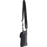 Ashwood Leather & Harris Tweed® Cloth elegance Crossbody Bag Black/Watch: TW-20-03-BW