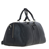 Classic Leather Weekend Bag Black: Q-46