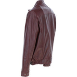 Ashwood Men's Genuine Leather Bomber Jacket Oxblood: AW-2255
