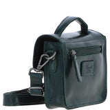 Ashwood Leather Mini Crossbody Satchel Bag Green: P-61