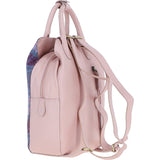 Ashwood Leather & Harris Tweed® Cloth Multi-Pocket Backpack Baby-pink/Pink: TW-66-15-BP
