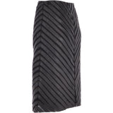 Women's Long 23.5 Inch Leather Skirt Black : Lycra Skirt