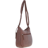 Ashwood Leather Ladies Hobo Shoulder Bag Cognac: Shannon