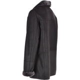 Luxury 4 Button Single Breasted  Sheepskin Coat Brown: KE-223