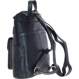 Small Vintage Leather Backpack Navy – G25