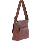 Mens Leather Messenger Bag Chestnut: BLAKE