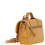 Stylish Ashwood Leather Medium Satchel Bag Mustard: Y-62