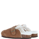 Fenland Unisex Sheepskin Slippers Tan: unisex-cork-slippers