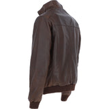 Ashwood Leather Bomber Jacket Aq Brown: AWM-784