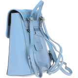 Ashwood Leather & Harris Tweed® Cloth Compact Backpack Baby-blue/Blue: TW-65-19-BB