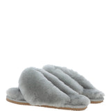 Women's Luxury  Sheepskin Flip Flops Grey: LADIES FLIP FLOP