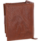 Women's Vintage Wash Leather Wallet Purse Tan : G-41
