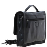 Ashwood Leather Unisex Large Crossbody Satchel Bag Black: P-63
