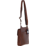 Ashwood Leather & Harris Tweed® Cloth Crossbody Bag Tan/Watch: TW-24-04-TW