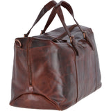 Large  Leather Weekend Vintage Travel Bag Vintage Tan : Oliver