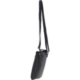 Authentic Ashwood Leather & Harris Tweed® Cloth Crossbody Bag Black/Green/Red: TW-29-07-BR