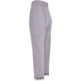 Womens 60's Hippy Leather Jeans Lilac: 479