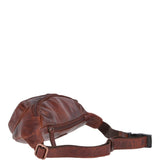 Vintage Leather Travel Waist Bag Tan: Ed