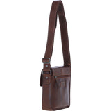 Ashwood Leather Medium Men's Buckle Crossbody Bag Chestnut: S-61