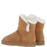 Fenland Ladies Sheepskin Boots Tan: Becca-Boots
