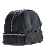 Ashwood Leather Men's Zip Washbag Black: PL-41