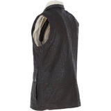 Ashwood Men's Leather Waistcoat Brown Snuff: LUCK