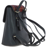 Ashwood Leather & Harris Tweed® Cloth Compact Backpack Black/Green/Red: TW-65-07-BR