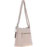 Sleek Luxe Leather Shoulder Bag Mushroom: Mourne