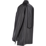 Womens Single Breasted Oversized Leather Coat Black/ani: IVONNE 2