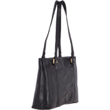 Medium Vintage Leather Handbag Black  – G26