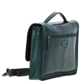 Ashwood Leather Unisex Large Crossbody Satchel Bag Green: P-63
