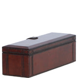 Ashwood Luxury Leather Triple Watch & Bracelet Storage Box Chestnut: LF-120