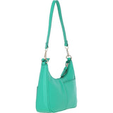 Ashwood Leather Ladies Shoulder X Crossbody Bag Green: 64397