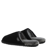 Fenland Classic Mens Slippers Black: Duke