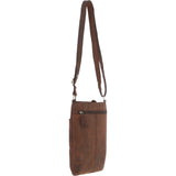 Ashwood Genuine Leather Crossbody Bag Mud/brown: ELA 1497