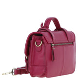 Stylish Ashwood Leather Large Satchel Bag Raspberry: Y-63