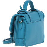 Stylish Ashwood Leather Small Satchel Bag Turquise: Y-61