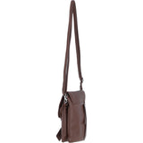Ashwood Leather Smartphone Crossbody Bag Cognac: York