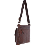 Vintage Medium Leather Shoulder Bag Brandy – G23