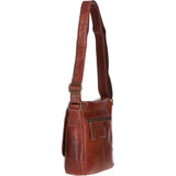 Sleek Leather Messenger Bag with Multiple Pockets Bridge: TL-004