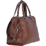 Brampton London Leather Weekender Bag Tan: 64807