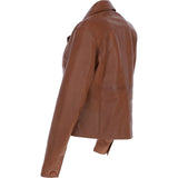 Ashwood Leather Short Blazer Jacket Tan : Awl 1676
