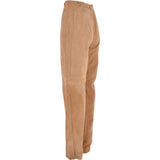 Womens Suede Leather Trousers Sand/Sue: 766 TROUSERS