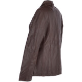 Leather Jacket Mid Brown/nap: ANGELA