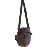 Ashwood Leather Round Crossbody Bag Brandy: P-66