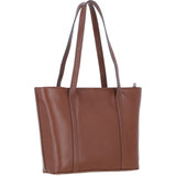 Ashwood Elegant Ladies Leather Shoulder Bag 2 Tone Tan: 64668