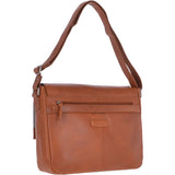 Mens  Luxury Leather 15inch Laptop Work Bag Tan: BAKER