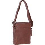 Mens Leather Messenger Bag Chestnut: Logan
