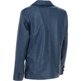 Classic Men's Ashwood Leather Blazer Navy: AWL-2288